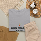 Dog People Club Tee in Sand, worn