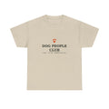 Dog People Club Tee in Sand, front view