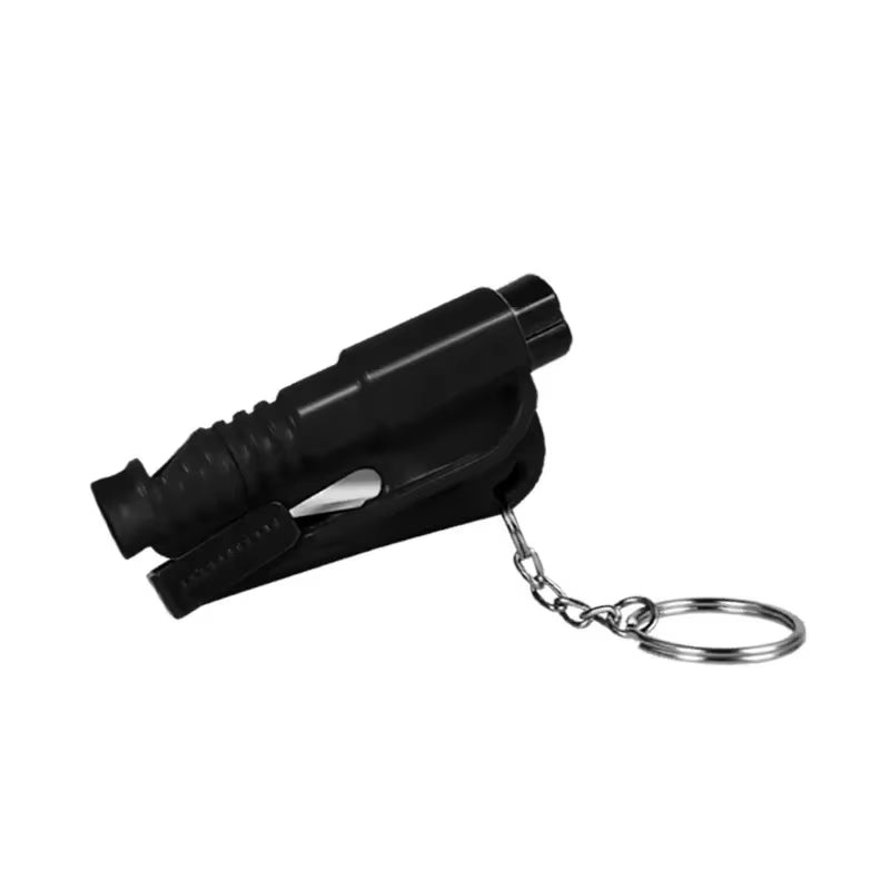 Seat belt cutter slot on the car escape tool