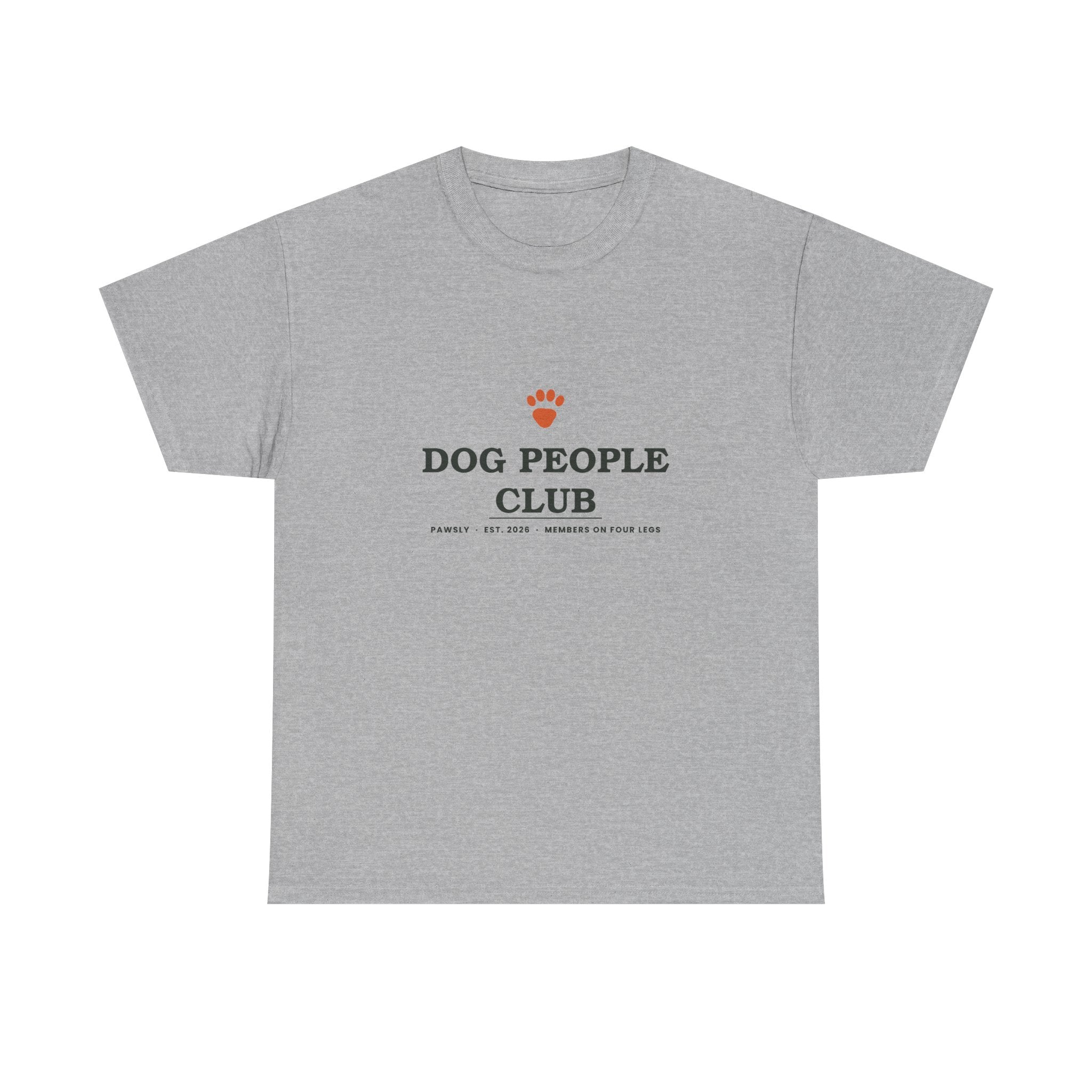 Dog People Club Tee in Sport Grey, front view