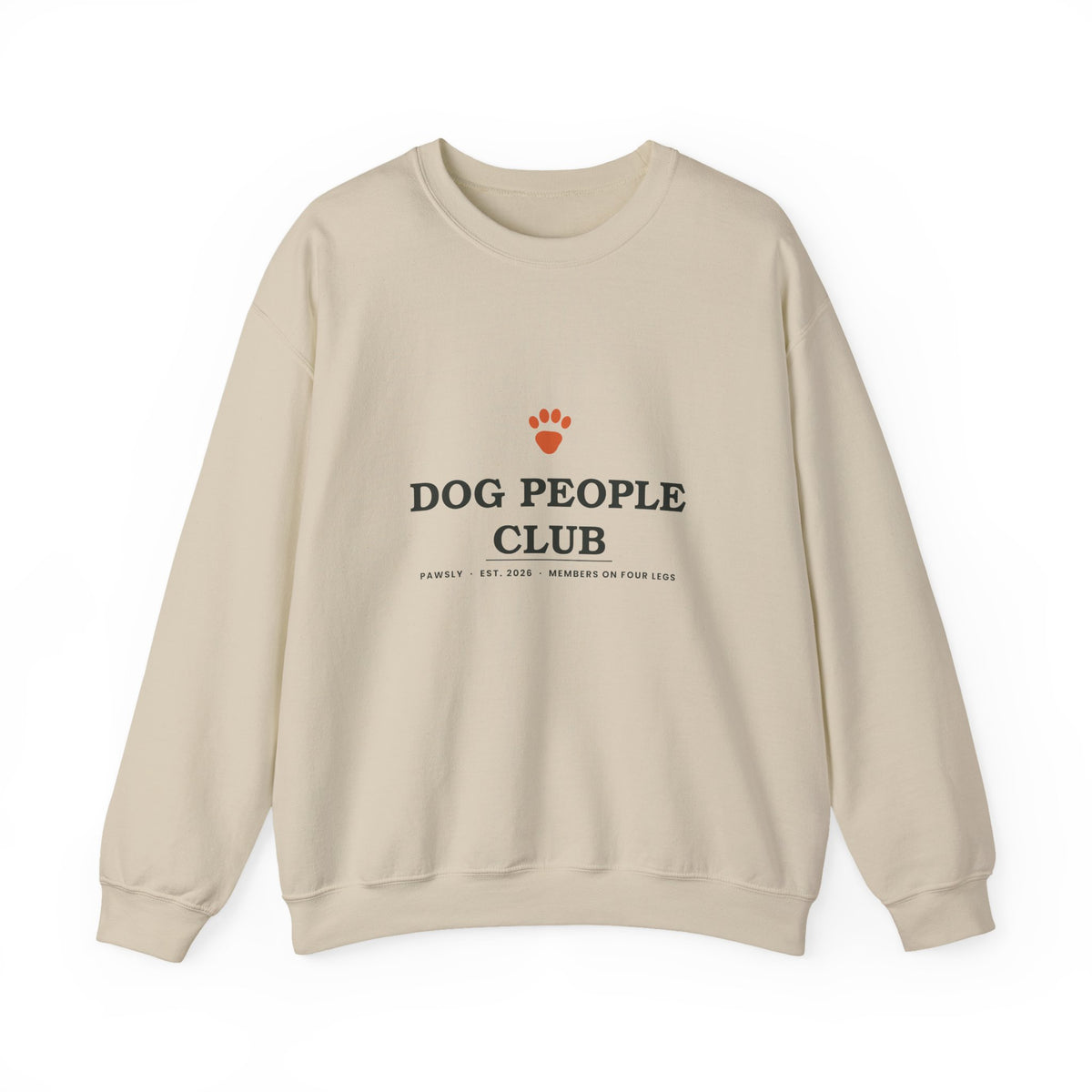 Dog People Club Sweatshirt in Sand, front view