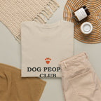 Dog People Club Tee in Sport Grey, folded flat lay