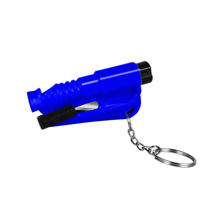 3-in-1 car escape hammer with keyring, orange