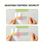 Stretching a paw cover to show the adjustable fit